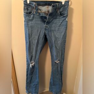 LEVI 501 Men’s Jeans W29 L30 button up.